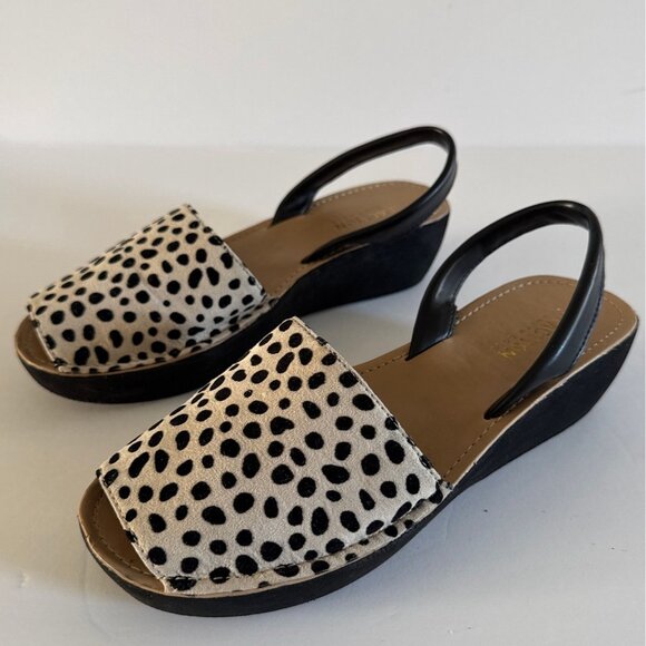 Kenneth Cole Reaction Women's Slingback Sandals Size 6.5 Casual Animal Print - Picture 8 of 12